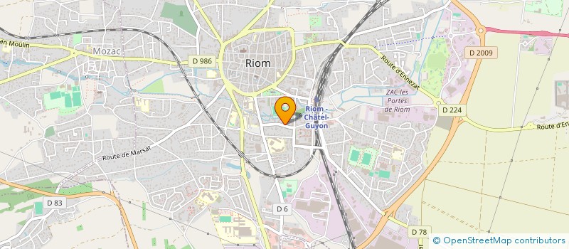 localisation de l'entreprise ATELIER THEATRAL RIOMOIS à ROMAGNAT