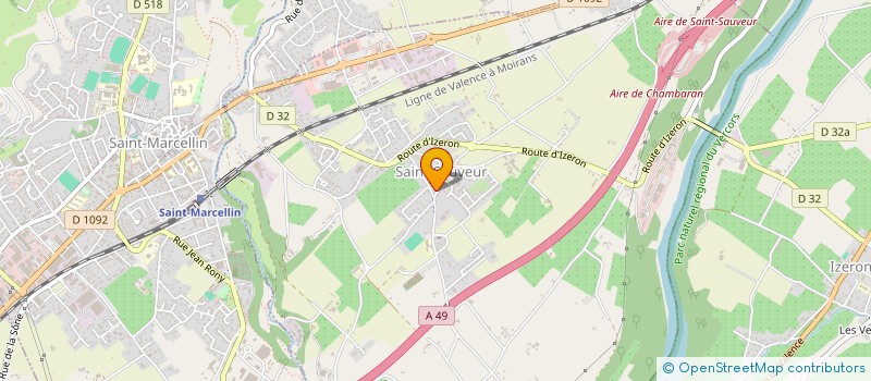 localisation de l'entreprise ATELIER THEATRE  SAINT-ROMANS