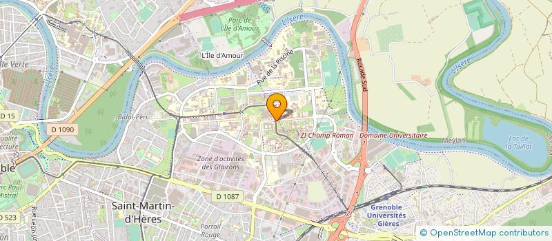 localisation de l'entreprise ATELIER THEATRE DE L'INSTITUT D'ETUDES POLITIQUES DE GRENOBLE  SAINT-MARTIN-D'HERES