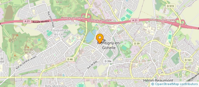 localisation de l'entreprise ATELIER THEATRE DE LA BASCULE  MONTIGNY-EN-GOHELLE