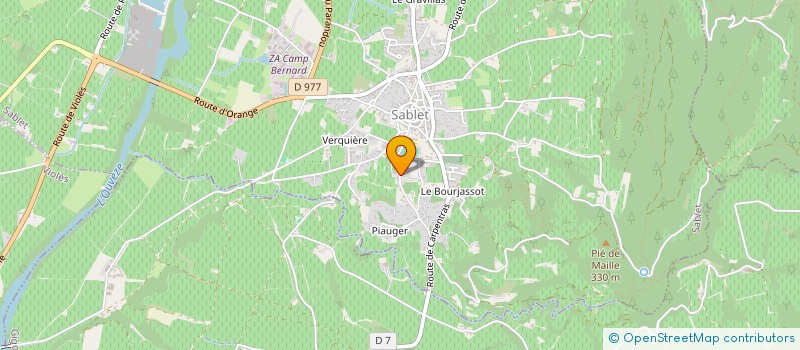 localisation de l'entreprise ATELIER THEATRE DE SABLET  SABLET