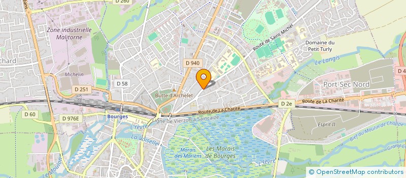 localisation de l'entreprise ATELIER THEATRE DES GIBJONCS  BOURGES