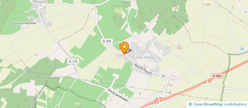 localisation de l'entreprise ATELIER THEATRE DU SYCOPHANE  LES ULMES