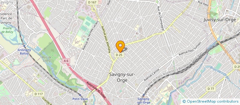 localisation de l'entreprise ATELIER THIERRY BERGERON à SAVIGNY-SUR-ORGE