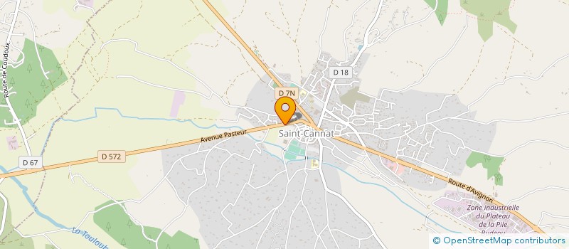 localisation de l'entreprise ATELIER TOILES INDUSTRIELLES  SAINT-CANNAT