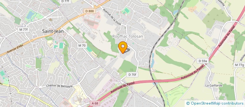 localisation de l'entreprise ATELIER TOLOSAN à ROUFFIAC-TOLOSAN