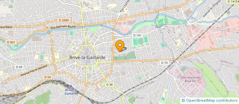 localisation de l'entreprise ATELIER TOTEM  BRIVE-LA-GAILLARDE