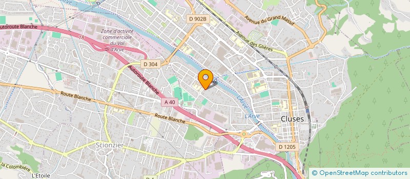 localisation de l'entreprise ATELIER TR AUTO  CLUSES