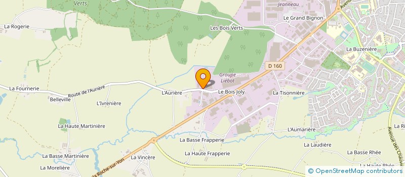 localisation de l'entreprise ATELIER TRAITEMENT SURFACE HERBRETAIS à HERBIERS (LES)