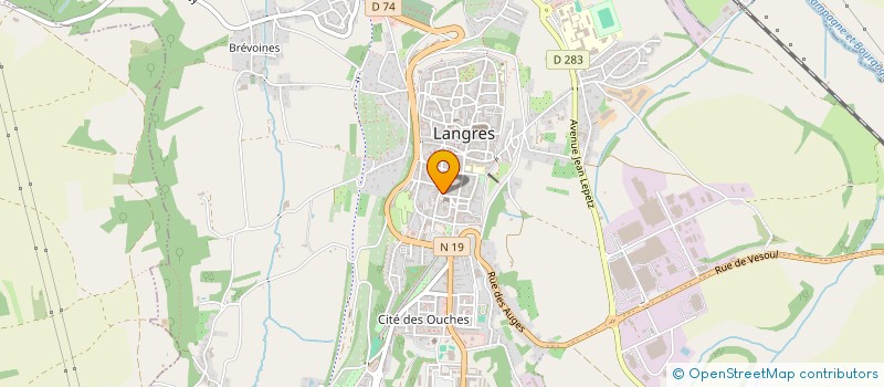 localisation de l'entreprise ATELIER TRAITEUR à LANGRES