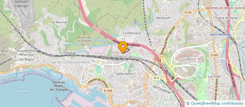 localisation de l'entreprise ATELIER TRANSF IMPLANTA LOCAUX ADMINISTR à MARSEILLE