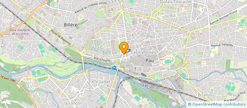 localisation de l'entreprise ATELIER TRAVAUX SERVICE à PAU
