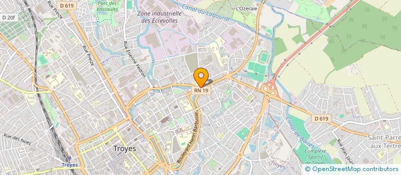 localisation de l'entreprise ATELIER TROYES MILLE FEUILLES  TROYES