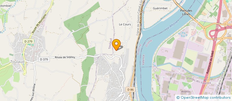 localisation de l'entreprise ATELIER TURUT à SOYONS