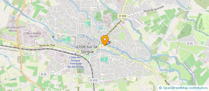 localisation de l'entreprise ATELIER UN VINGTIEME à L'ISLE-SUR-LA-SORGUE