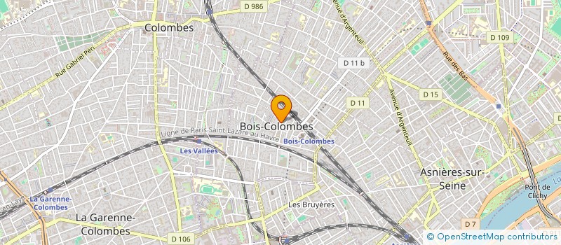 localisation de l'entreprise ATELIER V  BOIS-COLOMBES