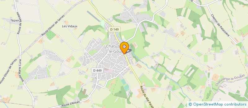 localisation de l'entreprise ATELIER VAGABONDE CYCLES à CHATUZANGE-LE-GOUBET