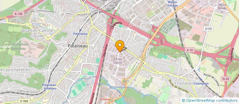localisation de l'entreprise ATELIER VALADE à PALAISEAU