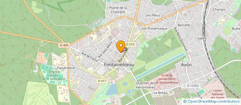 localisation de l'entreprise ATELIER VALERIE NOUAIL à FONTAINEBLEAU