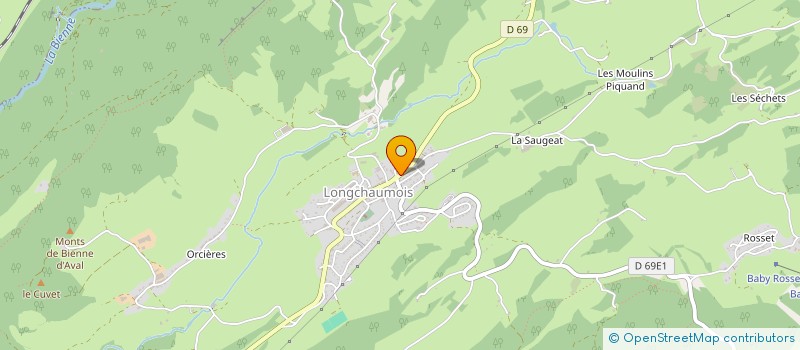 localisation de l'entreprise ATELIER VANOUK  LONGCHAUMOIS