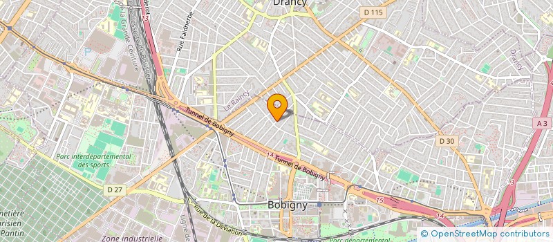 localisation de l'entreprise ATELIER VERDURE  BOBIGNY