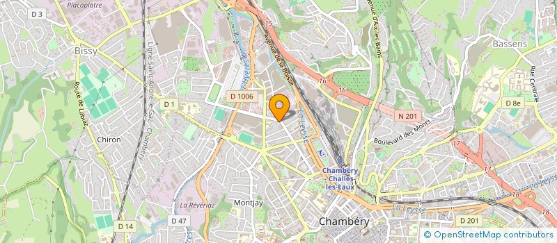 localisation de l'entreprise ATELIER VERRON  CHAMBERY