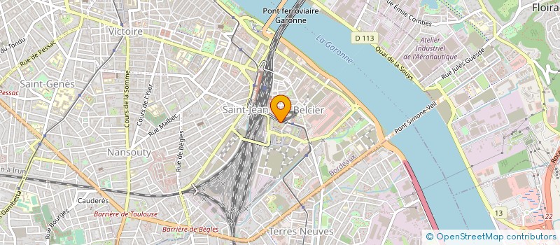 localisation de l'entreprise ATELIER VERT à BORDEAUX