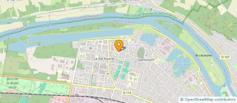 localisation de l'entreprise ATELIER VIDEO MULTIMEDIA 78  MANTES-LA-JOLIE