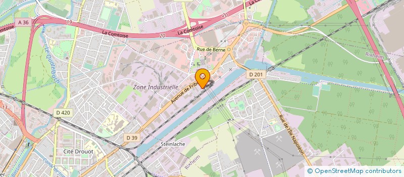 localisation de l'entreprise ATELIER VITESSE à ILLZACH