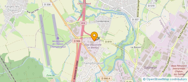 localisation de l'entreprise ATELIER VOILLOT à CHAMPFORGEUIL