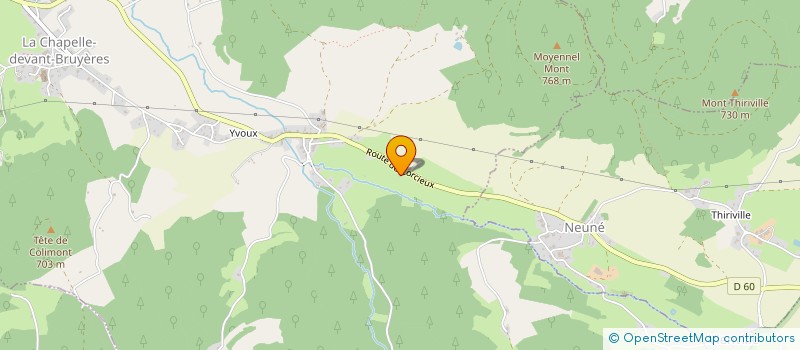 localisation de l'entreprise ATELIER VOSEGUS  LA CHAPELLE-DEVANT-BRUYERES