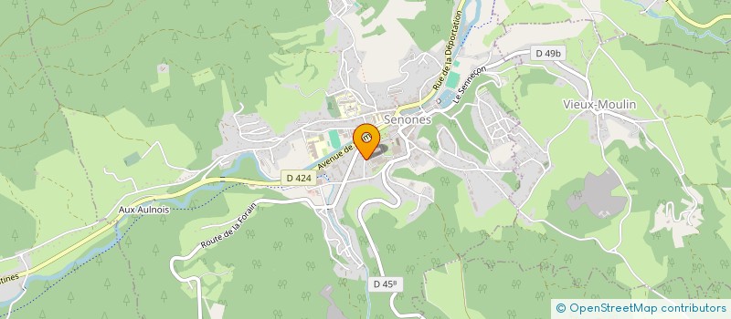 localisation de l'entreprise ATELIER VOSGES PLIAGE AVP à SENONES