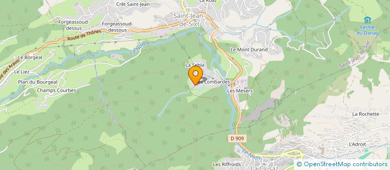 localisation de l'entreprise ATELIER W  SAINT-JEAN-DE-SIXT