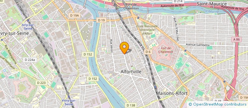 localisation de l'entreprise ATELIER XYLON à ALFORTVILLE