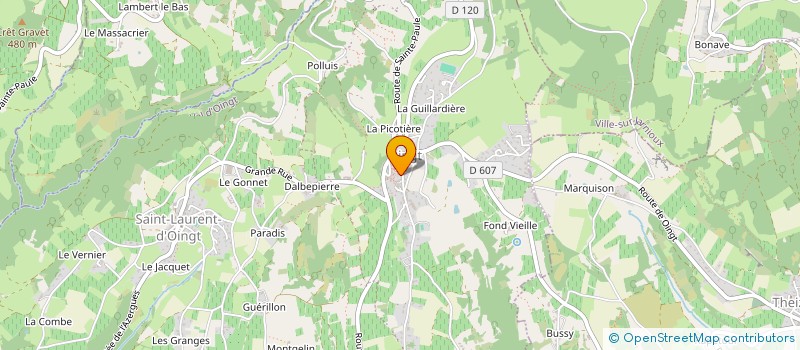 localisation de l'entreprise ATELIER YUTORI  VAL D'OINGT