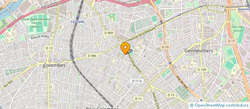 localisation de l'entreprise ATELIER ZERO HUIT  BOIS-COLOMBES