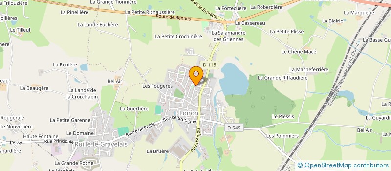 localisation de l'entreprise ATELIER ZIMMERMANN  LOIRON-RUILLE