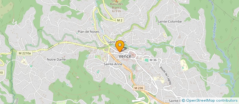 localisation de l'entreprise ATELIER135 à VENCE