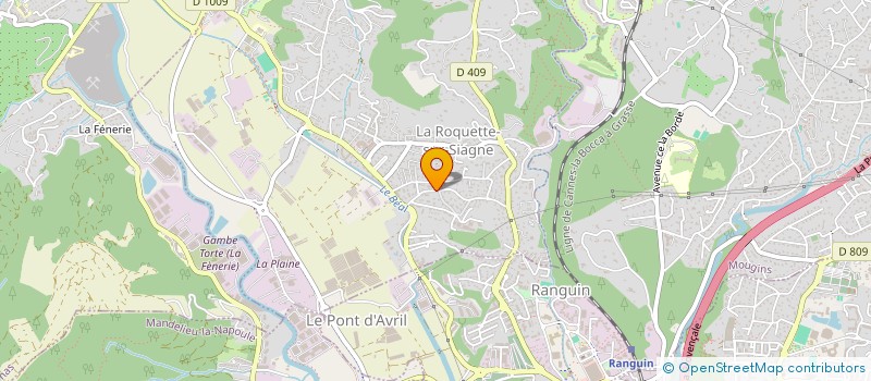 localisation de l'entreprise ATELIER215 à LA ROQUETTE-SUR-SIAGNE