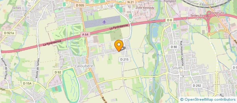 localisation de l'entreprise ATELIERATENEO D'ARCHITECTURE BRICCHI  LALOUBERE