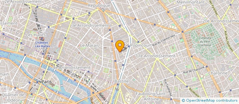 localisation de l'entreprise ATELIERS 2 PARIS - BRODERIES 1 TEXTILES ASSOCIES  PARIS