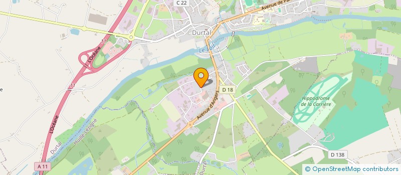 localisation de l'entreprise ATELIERS 23 à DURTAL
