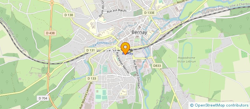 localisation de l'entreprise ATELIERS 27 à BERNAY