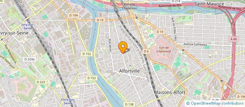 localisation de l'entreprise ATELIERS 3C à ALFORTVILLE
