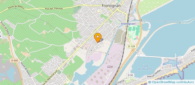 localisation de l'entreprise ATELIERS 3H à FRONTIGNAN