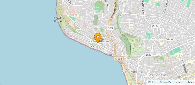 localisation de l'entreprise ATELIERS 6.24 à SAINTE-ADRESSE