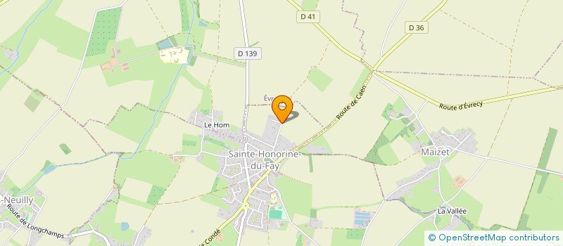 localisation de l'entreprise ATELIERS  SAINTE-HONORINE-DU-FAY