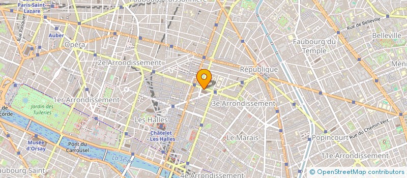 localisation de l'entreprise ATELIERS A 3  PARIS