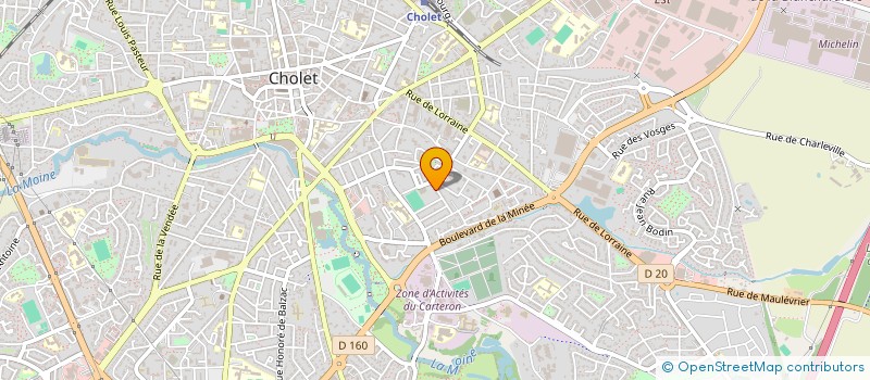 localisation de l'entreprise ATELIERS AC'CORD EN SOI; à CHOLET