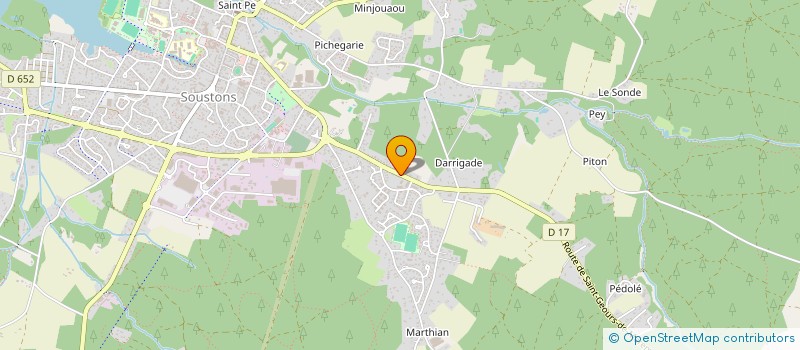 localisation de l'entreprise ATELIERS APPR CREATION POPULAI à SOUSTONS